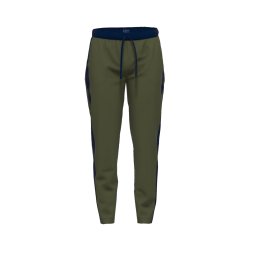 TOM TAILOR Pantaloni de pijama bleumarin / verde închis