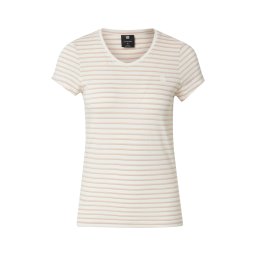 G-STAR Tricou 'Eyben' maro / roz / alb