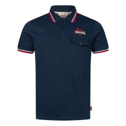 LONSDALE Tricou 'Lynton' bej deschis / albastru marin / roșu / alb
