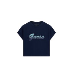 GUESS Tricou albastru închis