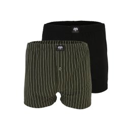 CECEBA Boxeri verde închis / negru / alb