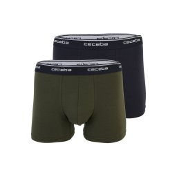 CECEBA Boxeri oliv / negru / alb murdar