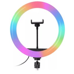 Lampa Circulara Profesionala LED Ring Light RGB 33cm Q MG33