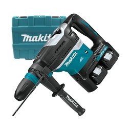 Makita - DHR400T2UN - Rotopercutor SDS-Max cu 2 acumulatori si incarcator, Li-Ion, 18 V, 5 Ah, 8 J, valiza plastic