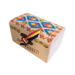 Cufar natur gravat si sculptat in lemn - 9x5x5cm - modele diverse