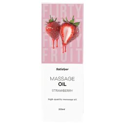 Satisfyer - ulei de masaj aromatizat - căpșuni (250 ml)