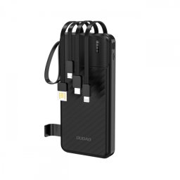 Baterie Externa Dudao K11, 10000mAh, 10W, 1 x Lightning - 1 x microUSB - 1 x USB-A - 1 x USB-C, Neagra