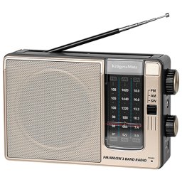 Radio portabil analog Kruger&Matz AM/FM/SW, incarcare USB-C si antena telescopica