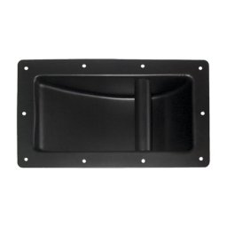 Maner metalic încastrat pentru boxa, negru, 28 x 16 cm