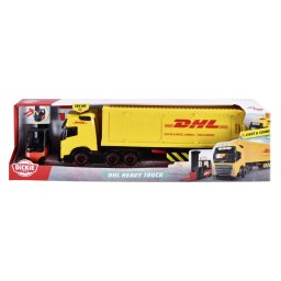 Set camion DHL cu stivuitor, lumini si sunete, 35 cm