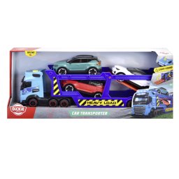 Transportor auto Volvo Dickie 40 cm cu sunete, lumini si 3 masinute