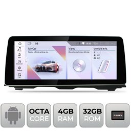 Navigatie Android BMW Seria 5 F10 CIC 10.25 inch, 4GB RAM, 32GB, 4G, Bluetooth