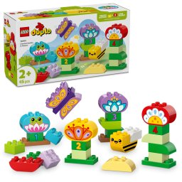 LEGO DUPLO Gradina si flori creative, set educativ 45 piese, 2+ ani