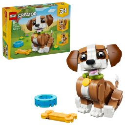 LEGO Creator 3 in 1 Catelus jucaus, set constructie 336 piese, 8+ ani
