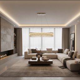 Candelabru din Cristal LED Volna Regalis, 80x25 cm, Alb, 3 Tipuri de Lumina