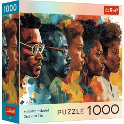 Puzzle Trefl 1000 piese Chipuri in ceata, poster inclus