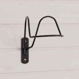 Suport pentru casti de echitatie montat pe perete, negru, otel GartenMobel Dekor