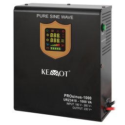 UPS cu sinus pur Kemot URZ3410 1000VA/700W pentru centrale termice, 12V, 2x Schuko