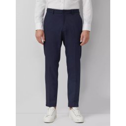 s.Oliver BLACK LABEL Pantaloni costum barbati, Slim fit, Bleumarin inchis (SELECTATI MARIMEA: 48)