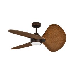 Lucci Air 51325649-LED Ventilator cu lumină reglabilă SABLE 1xGX53/12W/230V CCT Ø 91,5 cm maro + telecomandă inclusă