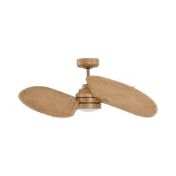 Lucci Air 21325549-LED Lumină reglabilă + ventilator SABLE 1xGX53/12W/230V CCT diam. 91,5 cm maro + telecomandă inclusă