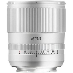 Obiectiv AF TTArtisan 75mm F2 Full Frame STM, Nikon Z, Argintiu