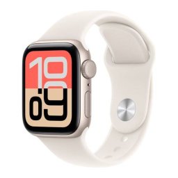 Smartwatch Apple Watch SE 3Â GPS + Cellular 44MM Ecran OLED Carcasa Aluminiu Curea Sport S/M Wi-Fi BT Starlight