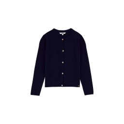 WE Fashion Geacă tricotată albastru închis
