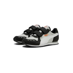 PUMA Sneaker 'Cabana Racer' gri fumuriu / portocaliu mandarină / negru / alb