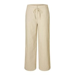 SELECTED Pantaloni 'SLFJohanne' ecru / gri