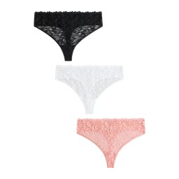 Next Tanga portocaliu somon / negru / alb