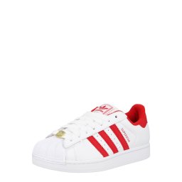 ADIDAS ORIGINALS Sneaker low 'SUPERSTAR II' roșu / alb