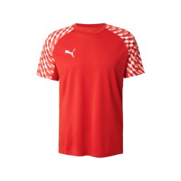 PUMA Tricou funcțional 'TeamLiga26' roșu / roși aprins / alb