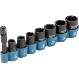 E-12289 - Set chei tubulare impact, 4-13 mm, 1/4 inch, 8 bucati