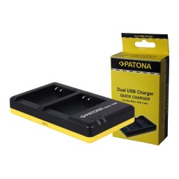 Patona Dual incarcator pentru Olympus Li-50B Li50B Li-90B Li90B TG-1 TG1 TG-6 TG6 incl. Micro-USB cable