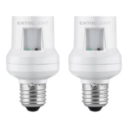soclu bec cu telecomanda, 2 buc, set extensie, max. Bec 60 W, E27, raza de actiune 30 m, EXTOL LIGHT