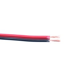 Cablu electric, MYUP, H03VH-H 2x0.75 .3 kV BLACK/RED