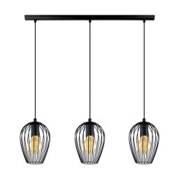 Lustra, Elmark, Adria, 3X E27, Negru, 955Adria3/Bl