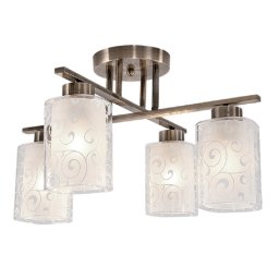 Lustra, Elmark, Lexi, 4X E27, Auriu, Antic, 955Lexi4/Ab