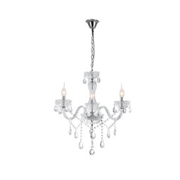 Candelabru, Elmark, Madlen, 3X E14, Transparent, 955Madlen3
