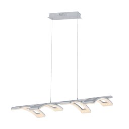Lustra, Elmark, Marcella, LED, Argintiu, 2700-Lumina calda (3000K), 955Marcella4A