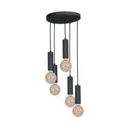 Lustra, Elmark, Quinn, 5X E27, Negru, 955Quinn5/Bl