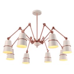 Lustra, Elmark, Spider, 8X E27, Alb, 955Spider8/Wh