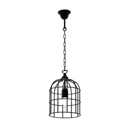 Pendul, Elmark, Cage, 1X E27, Negru, 955Cage1/Bl