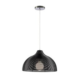 Pendul, Elmark, Liv, 1X E27, Krom/Negru, 955Liv1/Bl