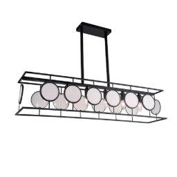 Pendul, Elmark, Luton, 6X E14, Negru, 955Luton6