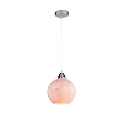 Pendul, Elmark, Marble-1A, 1X E27, Marmura/Alba, D200Mm, 955Marble1A/Wh