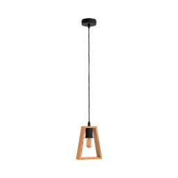 Pendul, Elmark, Ronny, 1X E27, Negru/Lemn, 955Ronny1