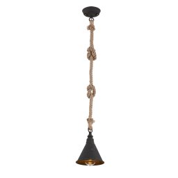 Pendul, Elmark, Rope, 1X E27, D160Mm, 955Rope1P