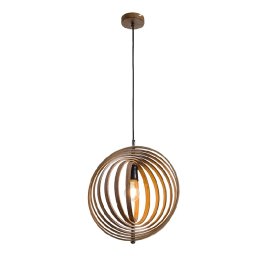Pendul, Elmark, Woody-R, 1X E27, D380Mm, 955Woody/R